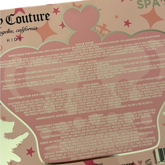 Juicy Couture Pink Spa Set - Picture 2 of 2